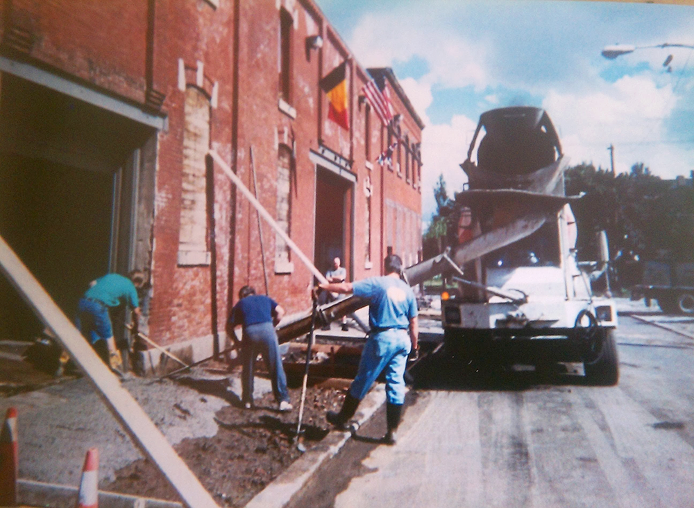 Philadelphia Brewing Co early days pouring sidewalks